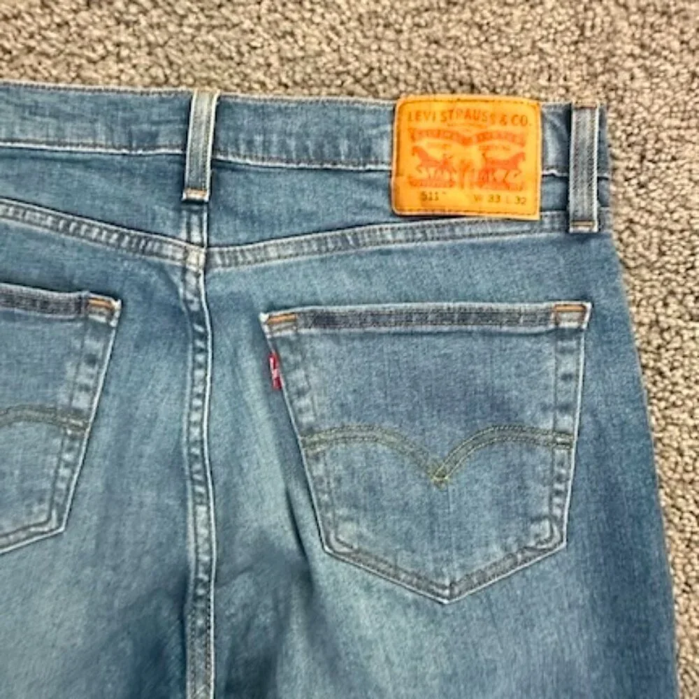 Levi's 511 Patchwork Jeans Professionally Crafted 33 x 32 - Classic 80s Skater